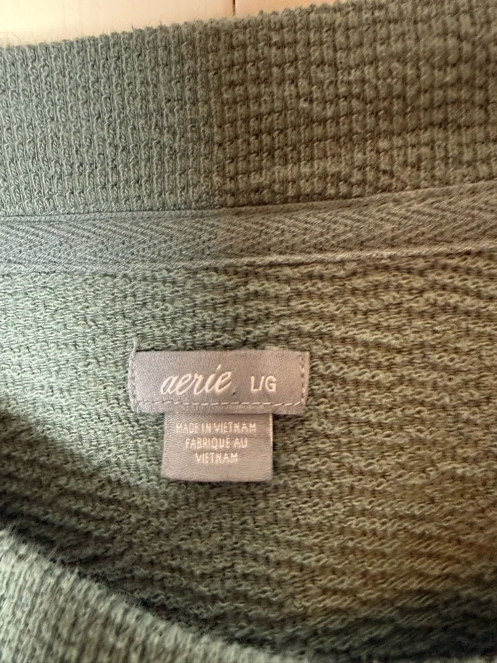 Aerie Textured Long Sleeve Pullover Sweater - Picture 3 of 6